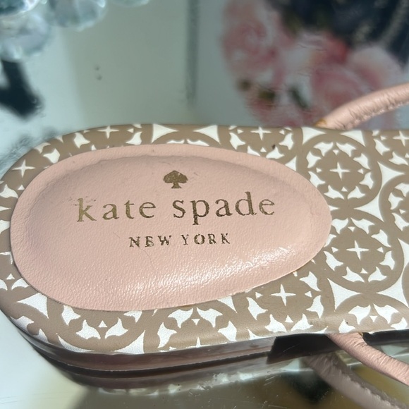 Kate Spade Tan Patterned Sandals size 7.5 - Picture 5 of 7